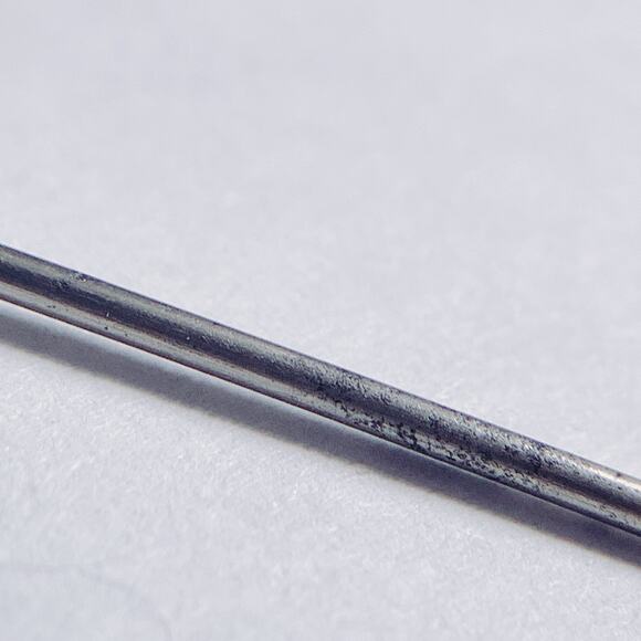 Antique Brass Tone Metal Hair Bodkin Hatpin Hairpin 1900s–1910s Steel 6" Vintage - Picture 11 of 12